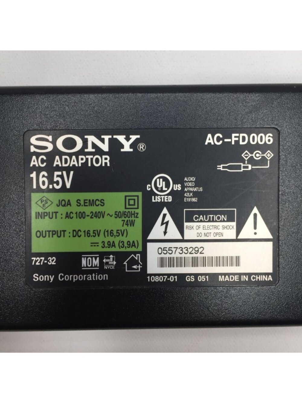 Sony 16.5V AC Adapter Model AC-FD006 Audio/Video Equipment Tested Working - Picture 3 of 9